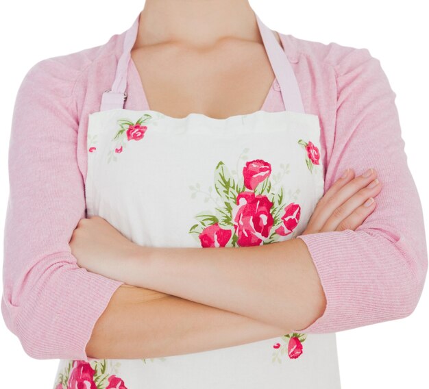 Klient trzymający haftowaną poduszkę